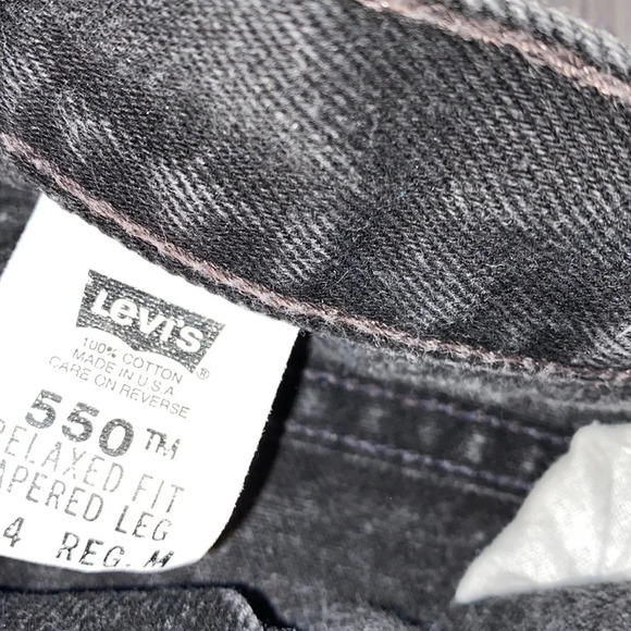 Levi’s vintage black MOM jeans relaxed fit tapered leg size 14 Regular - Picture 7 of 10